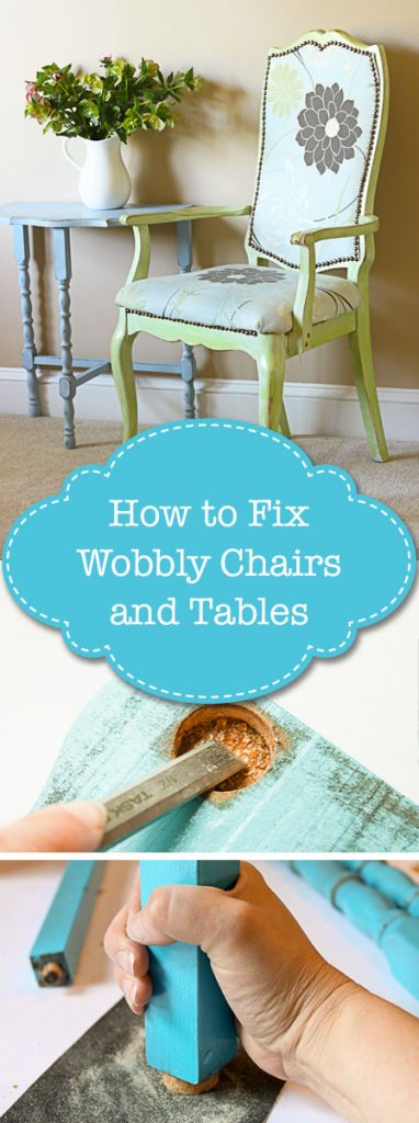 How to Fix a Wobbly Chair or Side Table | Pretty Handy Girl