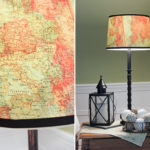 Vintage Map Lampshade | Pretty Handy Girl