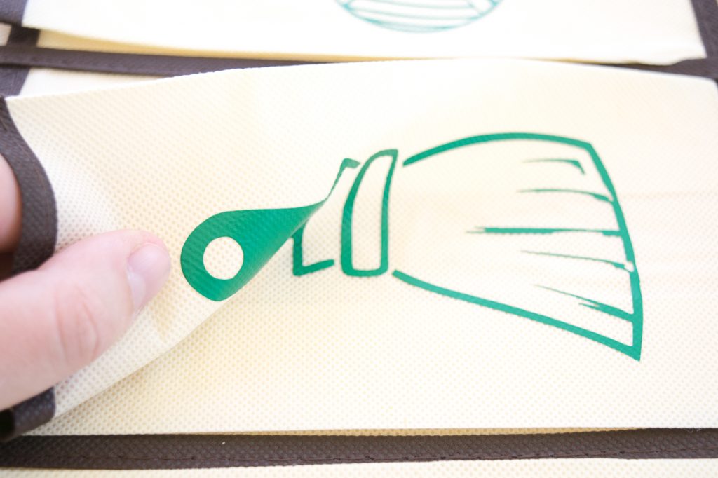 The iron-on vinyl is more flexible than it looks!