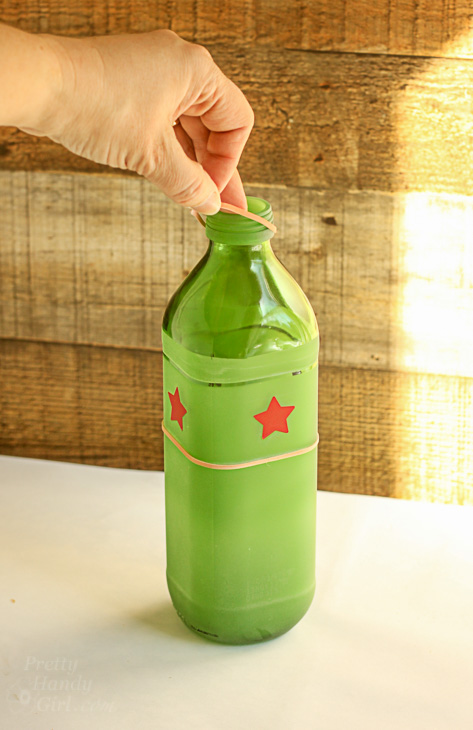 Frosted Vases from the Recycling Bin | Pretty Handy Girl