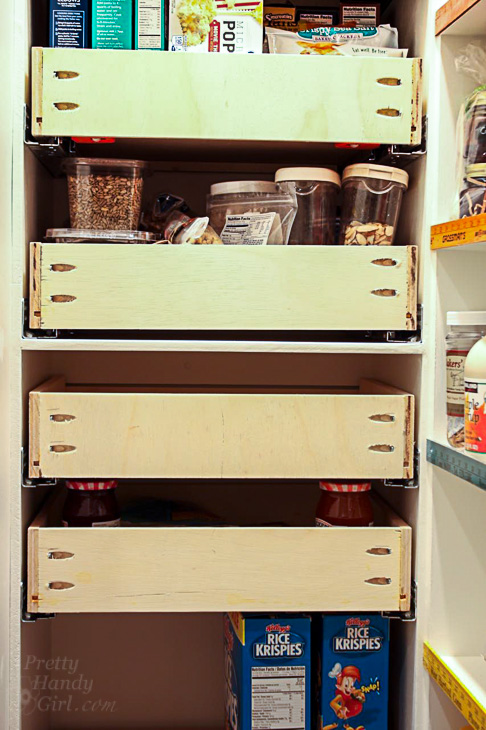 Make Your Own Chalkboard Front Drawers | Organized Pantry | Pretty Handy Girl