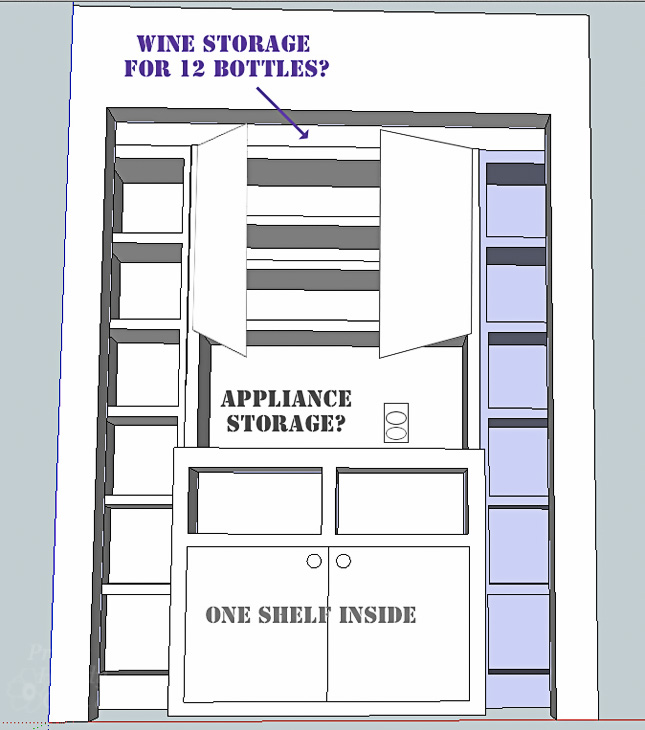 Open Pantry Concept Sketch