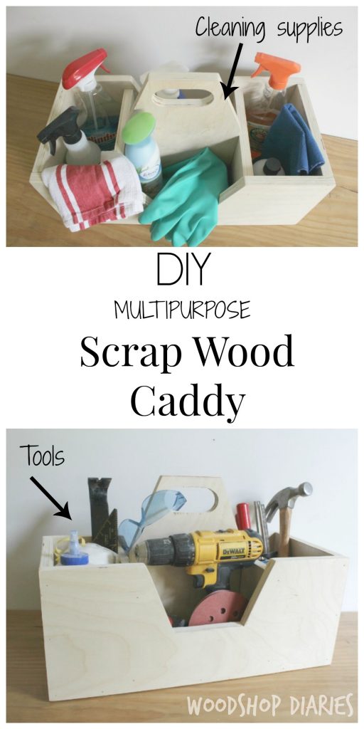 How to build an easy scrap wood multiuse caddy