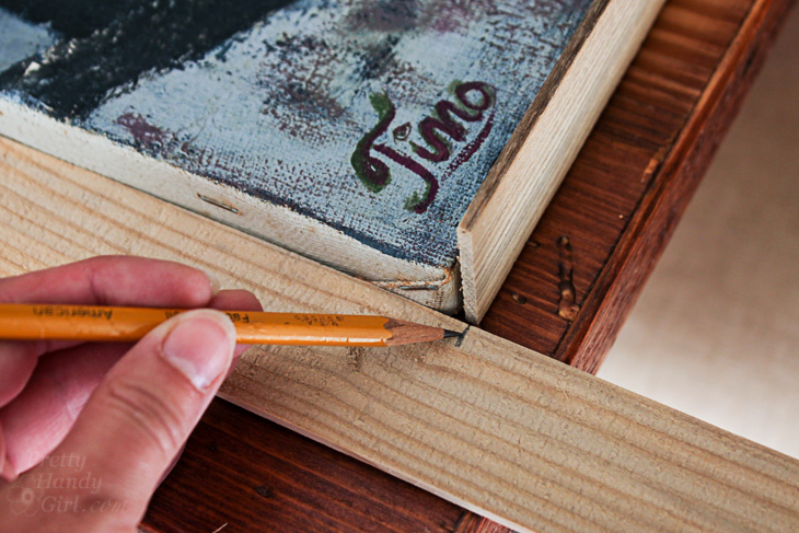 How to Quickly and Easily Frame Canvas Art | Pretty Handy Girl