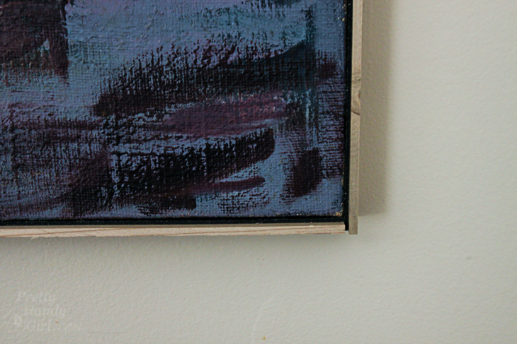 How to Quickly and Easily Frame Canvas Art | Pretty Handy Girl