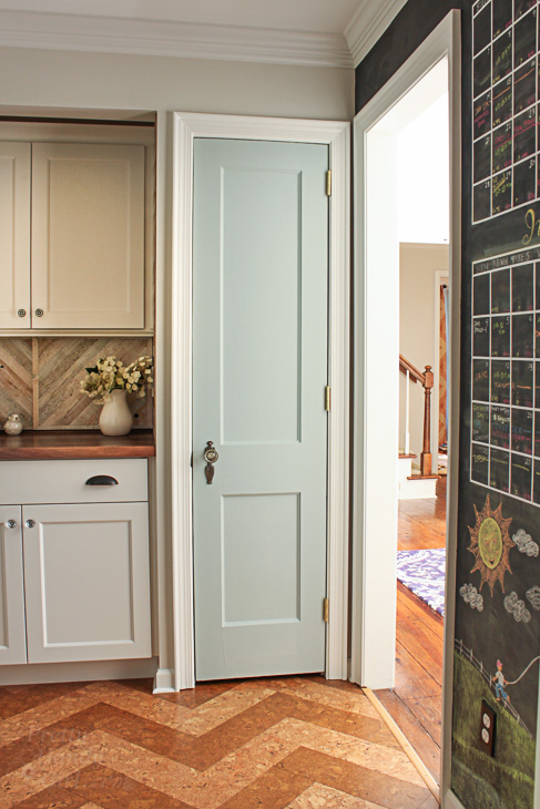 Pantry with Coffee Bar and Hidden Wine Storage | Pretty Handy Girl