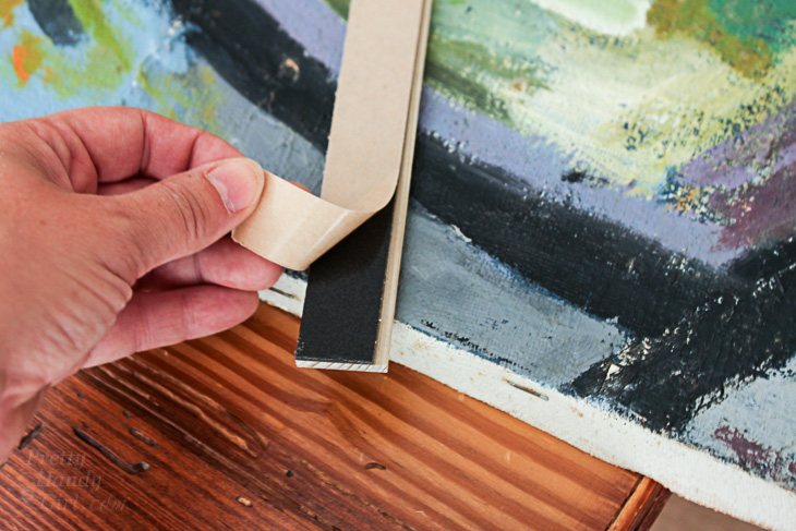 How to Quickly and Easily Frame Canvas Art | Pretty Handy Girl
