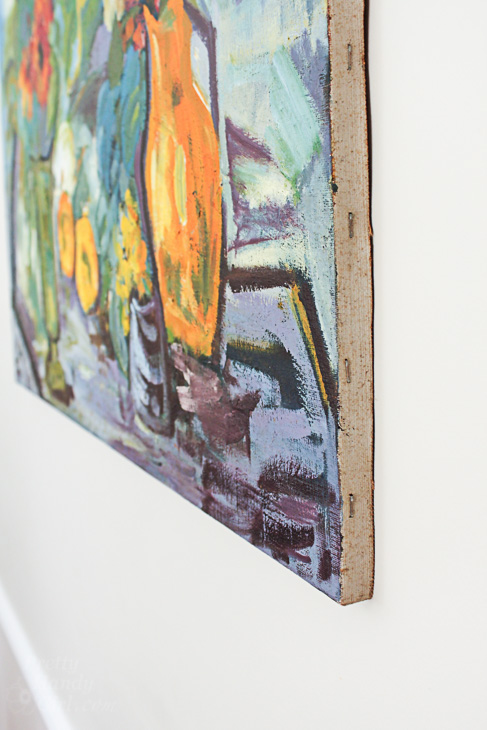 How to Quickly and Easily Frame Canvas Art | Pretty Handy Girl