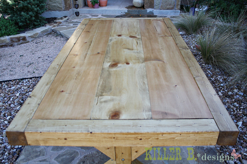 How to Build a Chunky X Farmhouse Table