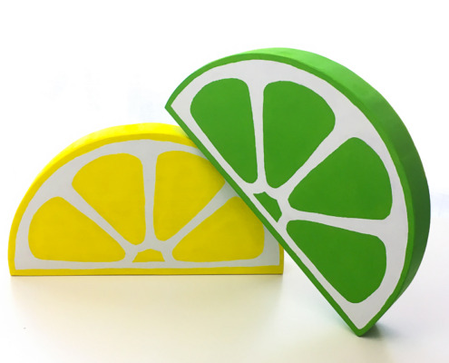 These giant citrus slices are a fun pop of color for any decor!