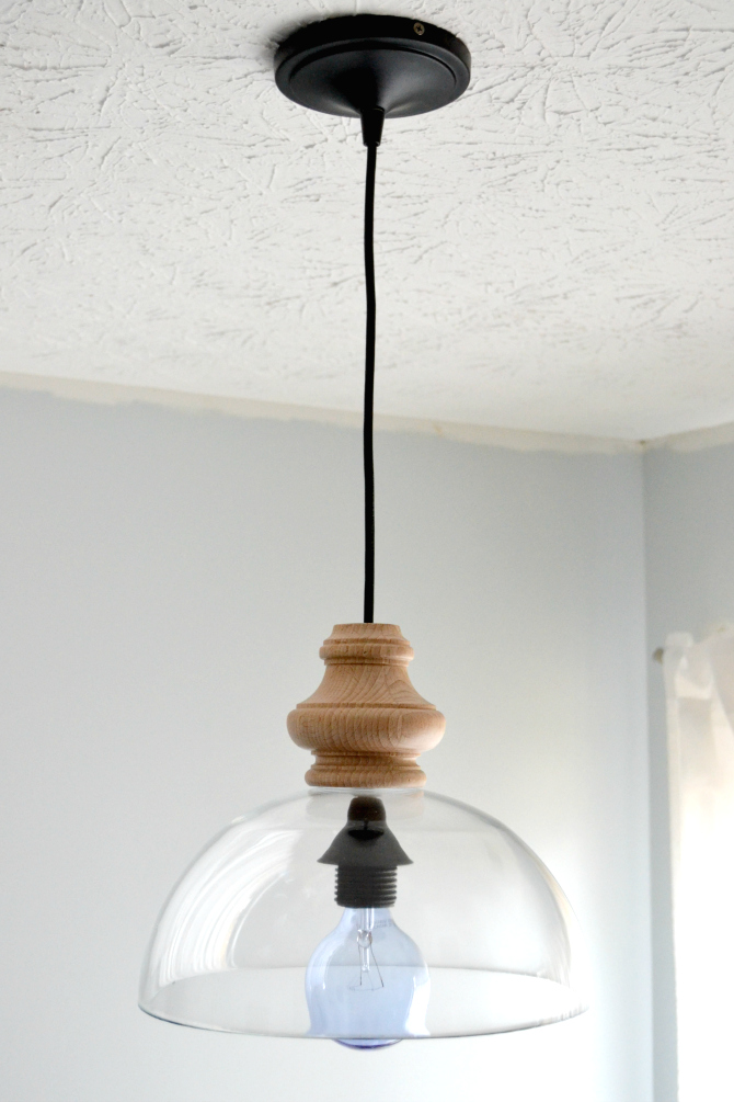 Glass Bowl Fixture - Best Lighting DIYs - Pretty Handy Girl