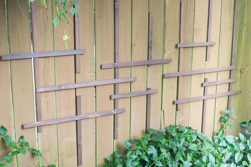 Fill in gaps with additional vertical supports, and mix up the various lengths.