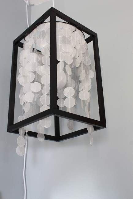 Capiz Shell Light Fixture - Best Lighting DIYs - Pretty Handy Girl