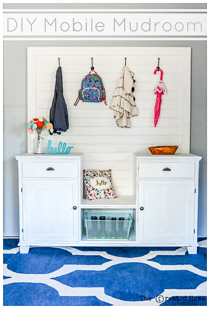 DIY Mobile Mudroom Tutorial