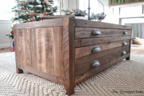 DIY Printmaker's Coffee Table by The Created Home
