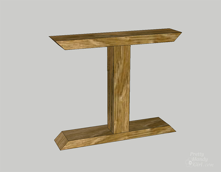 How to Build a Chunky X Farmhouse Table