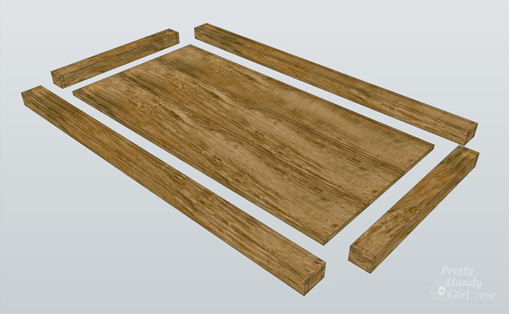 How to Build a Chunky X Farmhouse Table