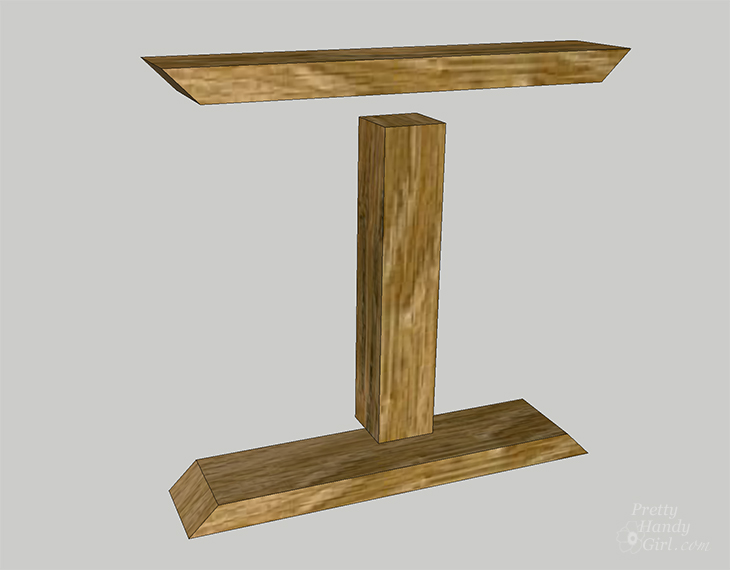 How to Build a Chunky X Farmhouse Table