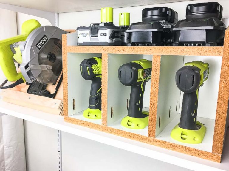Cordless Drill and Circular Saw Storage