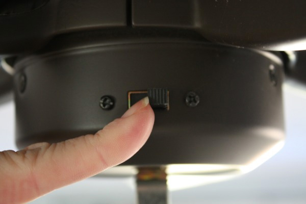 Turn the ceiling fan direction for winter to improve heat efficiency.
