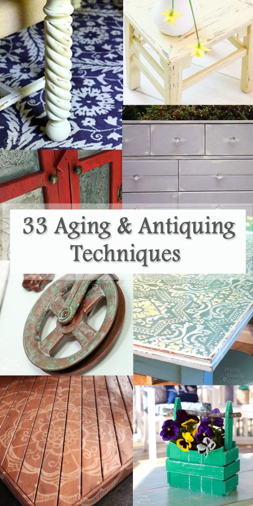 Aging and Antiquing Finishes Roundup Pinterest Image