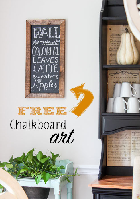 FREE Chalkboard Art Sign 