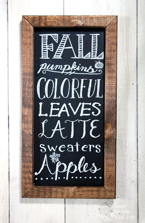 FREE: Fall Chalkboard Art Printable