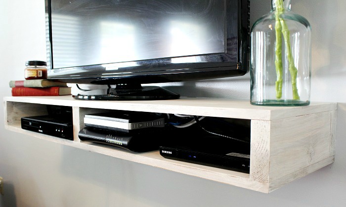 build a floating tv shelf