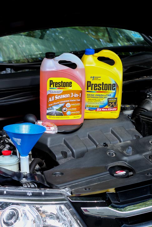 Prestone products to keep car running smooth in winter.