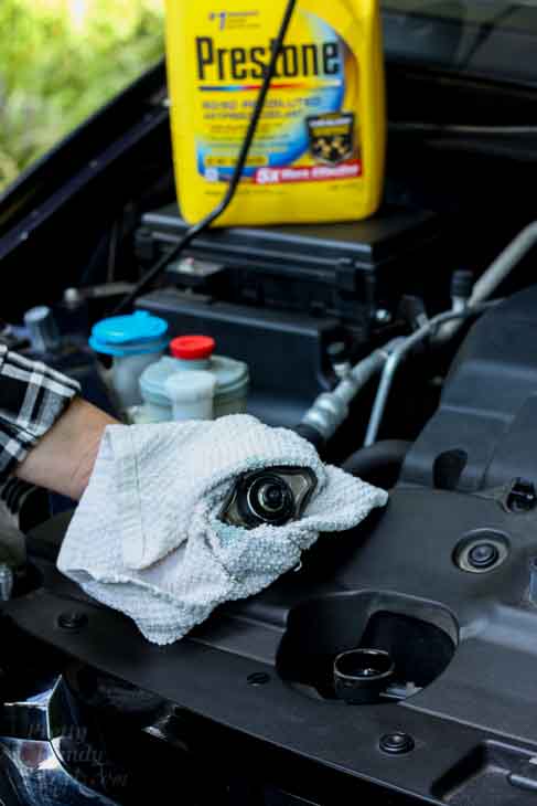 Remove radiator cap