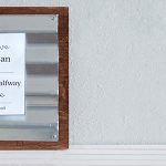 Make a custom industrial display frame using corrugated metal and wood. It is an easy and quick project and makes a perfect gift too.