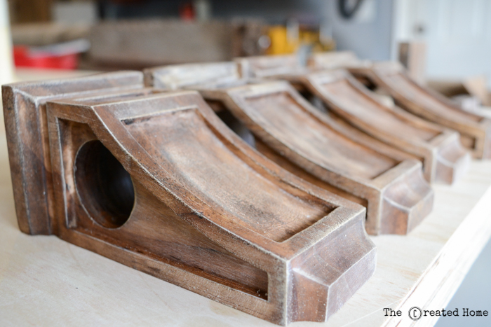 DIY Corbel Curtain Rod Holders