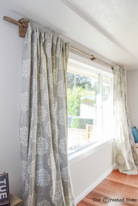 diy corbel curtain rod hangers