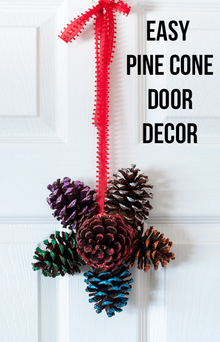 Add sparkly decor to your door this Christmas with this gorgeous door hanger