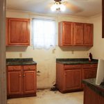 kitchen with cabinets