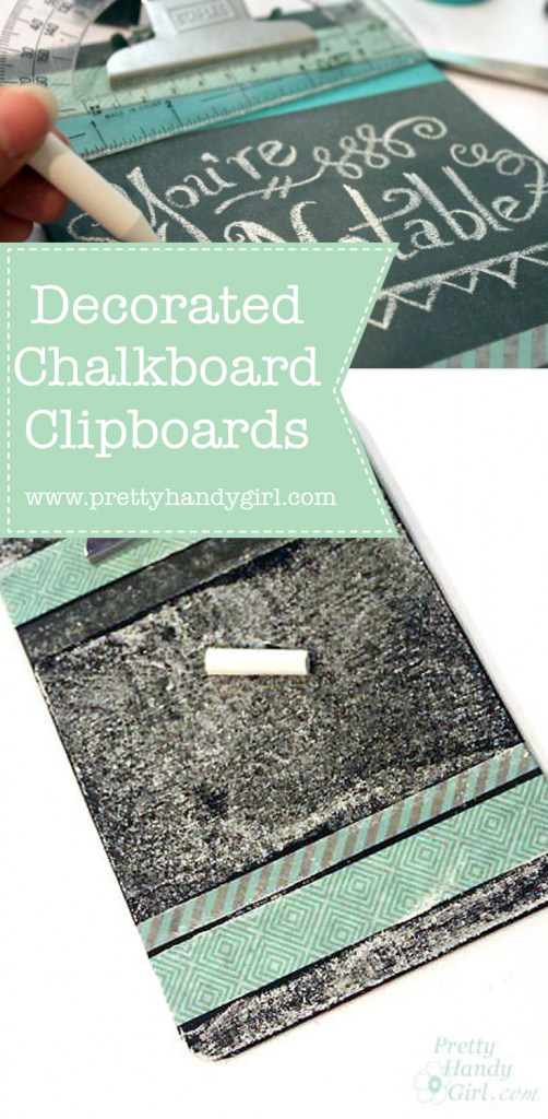 black chalkboard clipboard