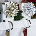 Decorate your mantel for Christmas with these DIY stocking holders made of scrap wood!