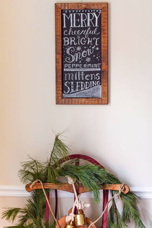 Free Winter Chalkboard Word Art!