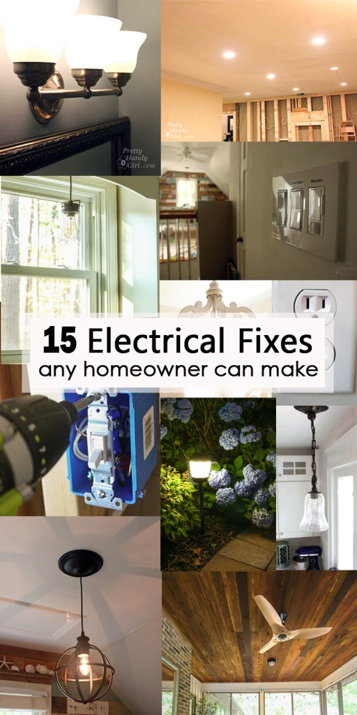 15 electrical fixes any homeowner can make pinterest image