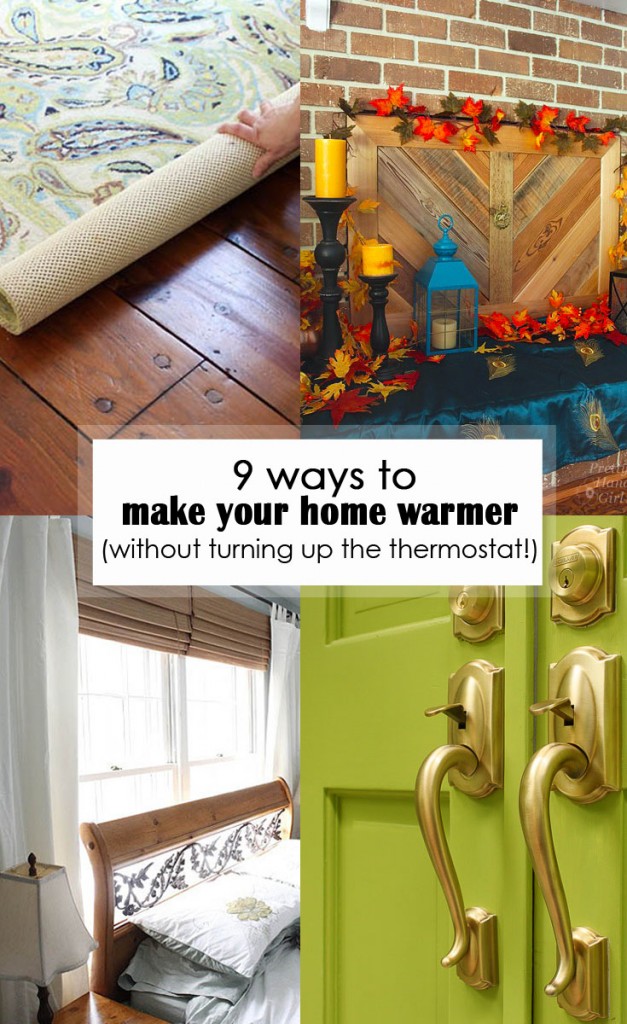 9 ways to make your home warmer pinterest image