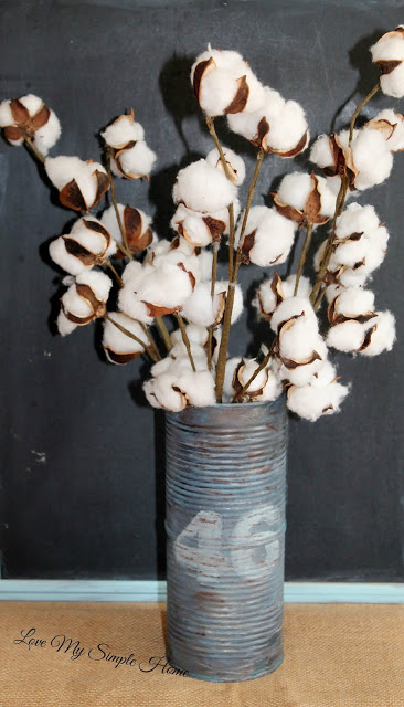 DIY Rustic Tin Can Vase