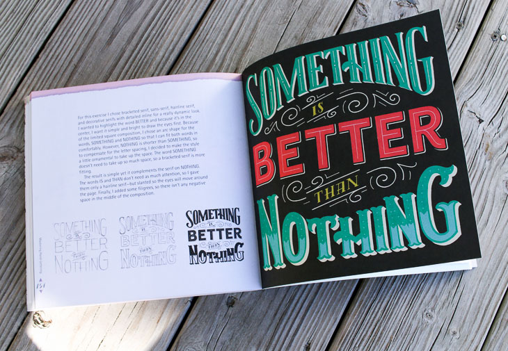 Mastering Hand-Lettering Book - Layout example