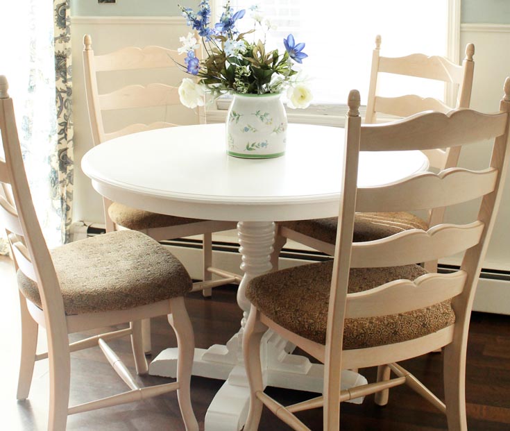 Painted laminate table