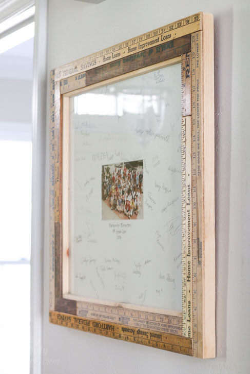 How to Custom Build a Vintage Ruler Picture Frame