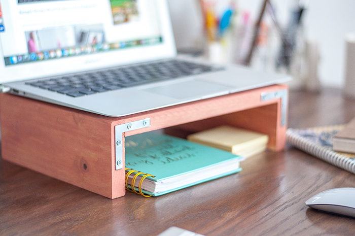 Easy DIY Laptop stand using scrap wood.