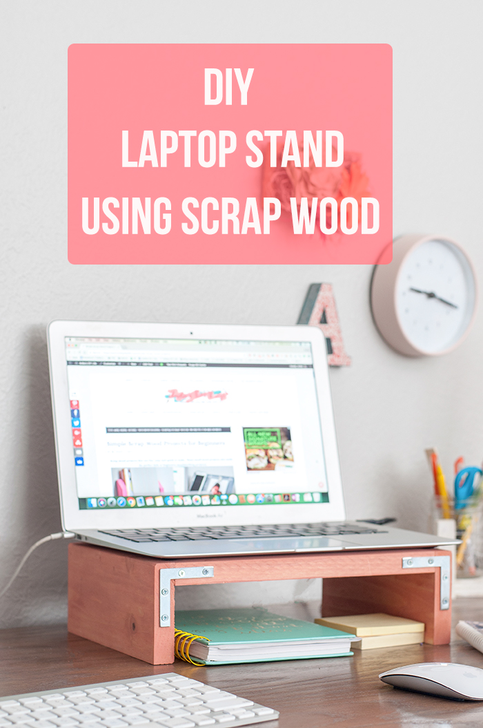 How to build a laptop stand using scrap wood.