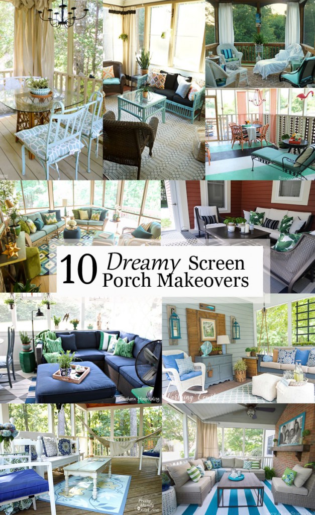 dreamy screen porch makeovers pinterest image
