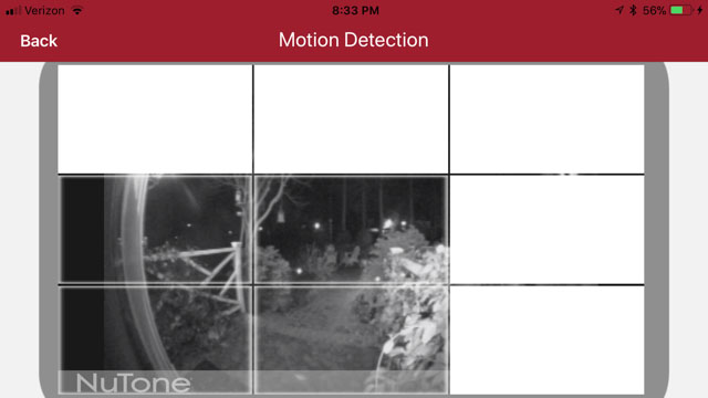 set motion areas