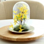 DIY Spring Decor Cloche table centerpiece