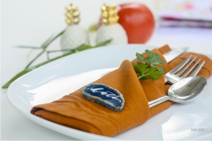 Make Your Own Agate Place Cards